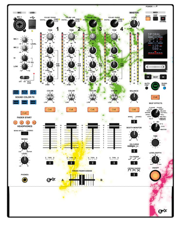 Pioneer DJ DJM 900 NEXUS Skin Holi in Colors